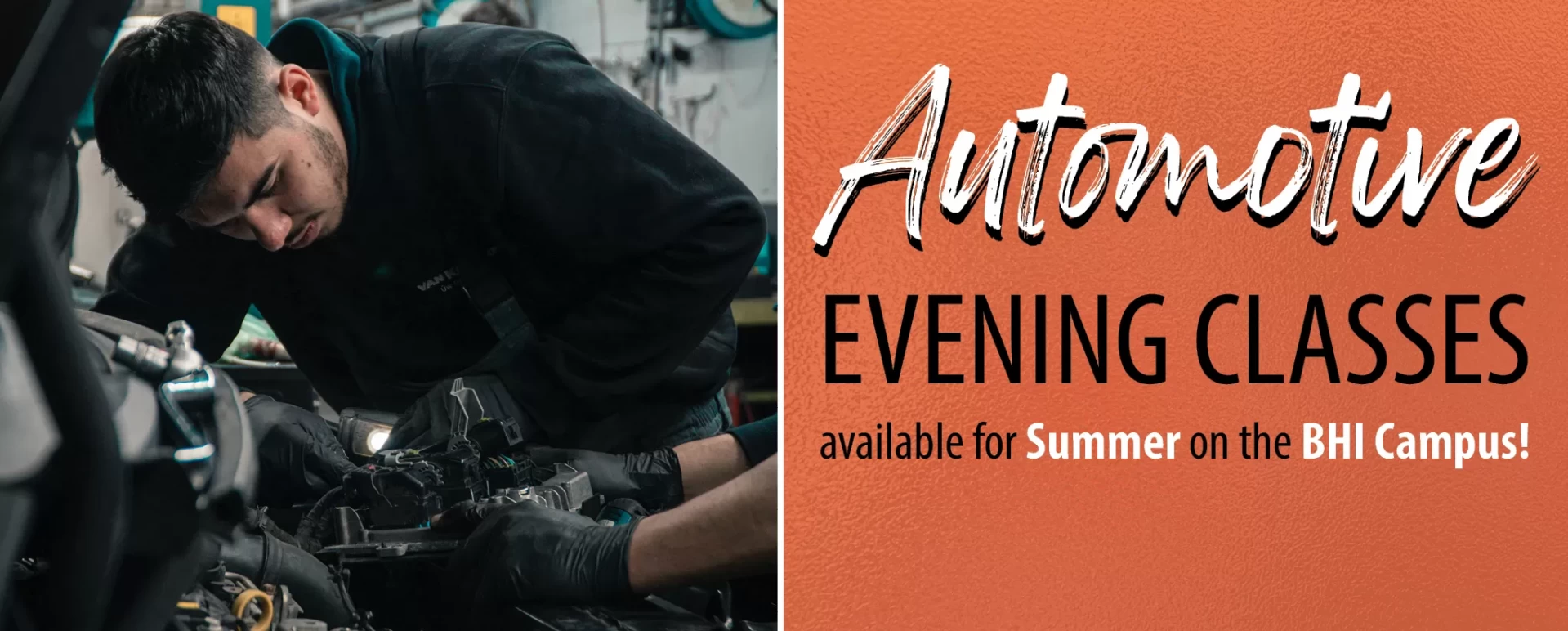 Join us for automotive classes on our Ben Hill-Irwin Campus!