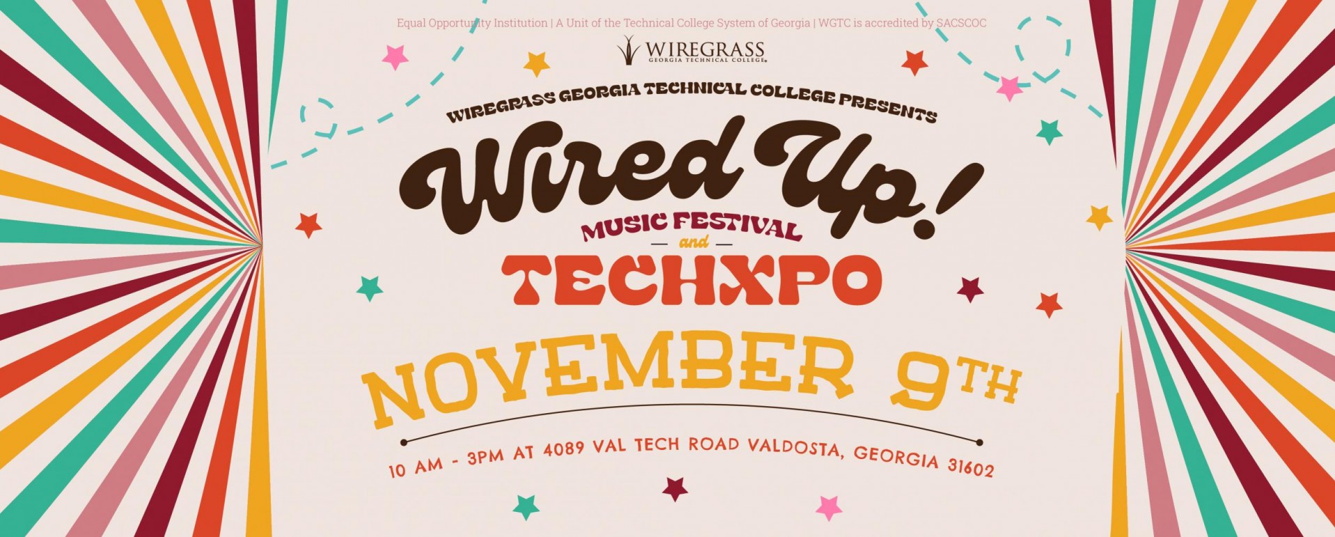 Join us for Wired Up! Music Festival and TechXPO on November 9th