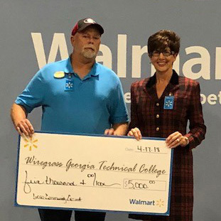 Photo for Walmart Presents Check to Wiregrass Tech\'s Foundation