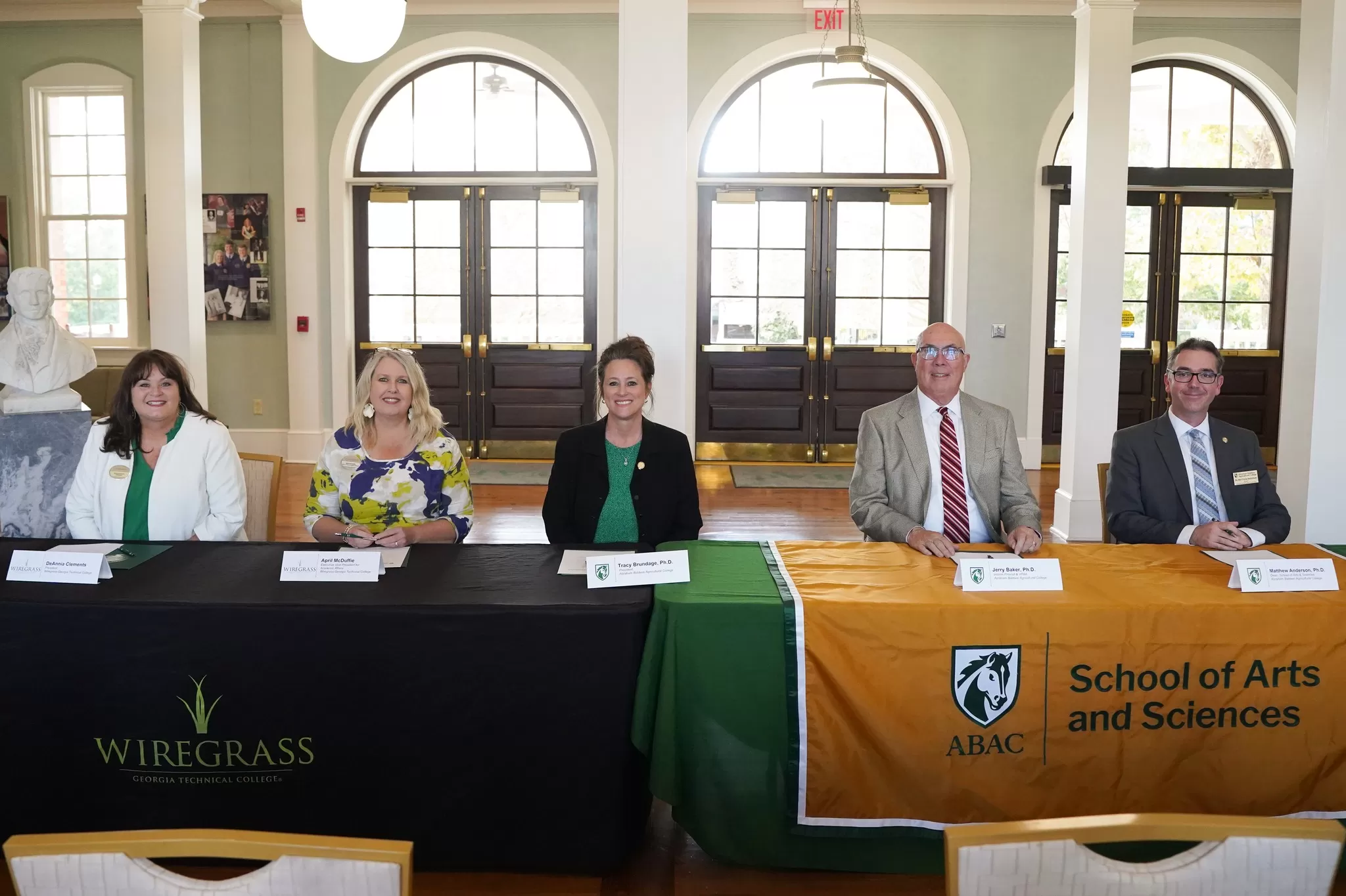 Photo for ABAC, Wiregrass Georgia Technical College sign agreements